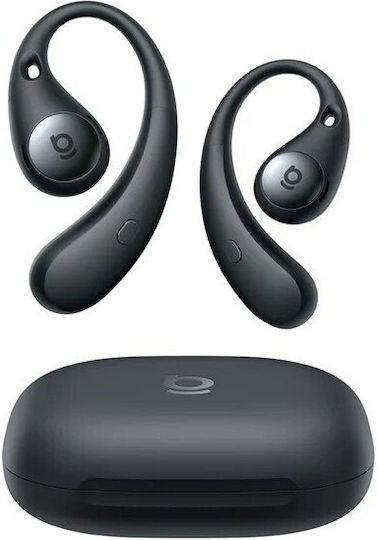 Baseus Eli Sport 2 Open Ear Bluetooth Handsfree Ακουστικά με Αντοχή στον Ιδρώτα και Θήκη Φόρτισης Μαύρα