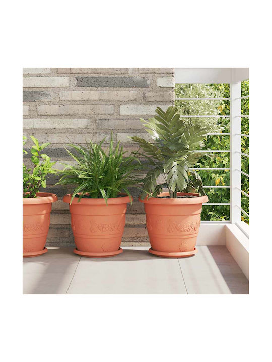 vidaXL Set 6 Ghivece Plastice Light Terracotta