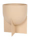 InTheBox Planter Metal Beige 25x25x30cm.