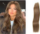 Hairpieces with Natural Hair in Dark Blonde Color 6 55cm