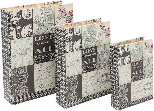 Keskor Set Cutii Decorative În formă de carte 3buc