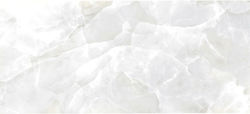 EnergieKer Onyx Weiß 60x120 Fliesen für Innenbereich Boden Porzellan Glänzende Oberfläche 120x60cm Weiß