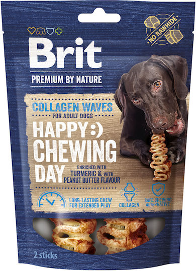 Brit Collagen Waves Λιχουδιές σε Stick Σκύλου με Φυστικοβούτυρο 45gr