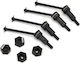 Protonrc Metal CVD Drive Shaft Set 1/16 Arrma Mojave Grom 4 Front Rear with Hexes
