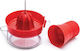 Techniplast Classic Orange Juicer with Plastic Container in Orange Colour