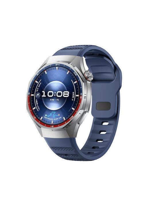 Einfarbiges Silikon Tragbare Band Huawei Watch Gt 6 Pro Blau Einfarbiges Silikon Tragbare Band Huawei Watch Gt 6 Pro Blau