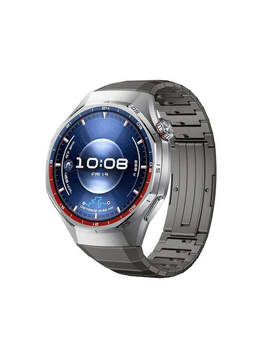 Curea Din Aliaj De Titan Huawei Watch Gt 6 Pro Cataramă Rabatabilă Gri Titan