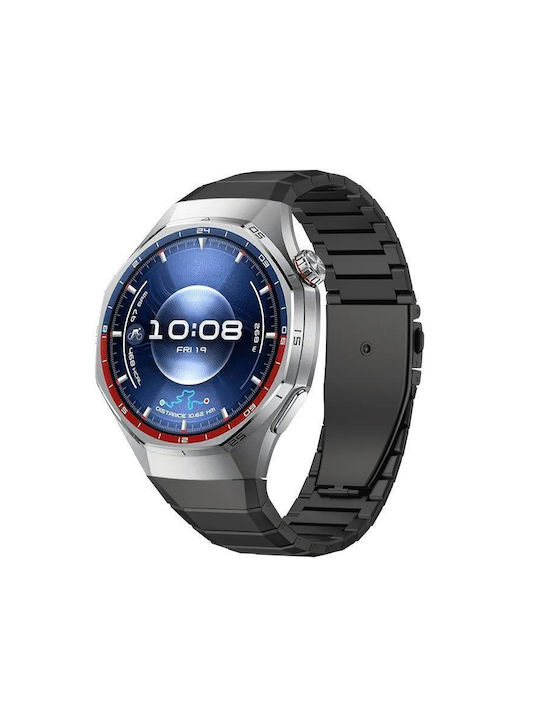 Λουράκι Κράμα Τιτανίου Huawei Watch Gt 6 Pro Πτυσσόμενη Αγκράφα Μαύρο