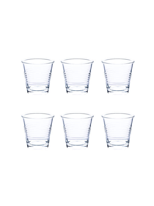 Villa D'Este Set of Glasses Liqueur/Ouzo / Water made of Glass 90ml 6pcs