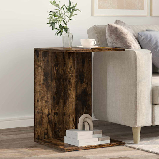 vidaXL Beistelltisch Rechteckig Eiche Holz gebeizt Eiche M45xL40xH62.5cm