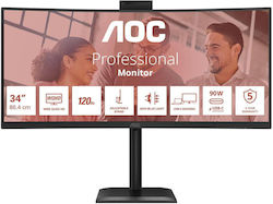 AOC CU34E4CW 34" Ultrawide VA HDR Curved QHD 3440x1440 AOC CU34E4CW 34" Ultrawide VA HDR Curved QHD 3440x1440