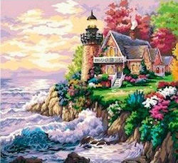 Norimpex 5D Diamond Mosaic Lighthouse 40x30cm
