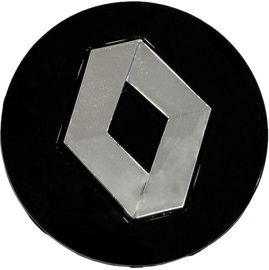 Renault Black Chrome Wheel Center Cap 57mm