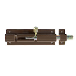 Aluminum Door Bolt Brown No 40/8 Heavy Duty Card