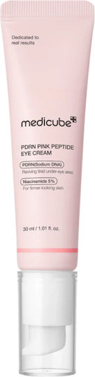 Medicube PDRN Pink Peptide Околоочен Крем за Тъмни Кръгове Торбички Хидратация Блясък Против Стареене и Стягане на Кожата 30ml