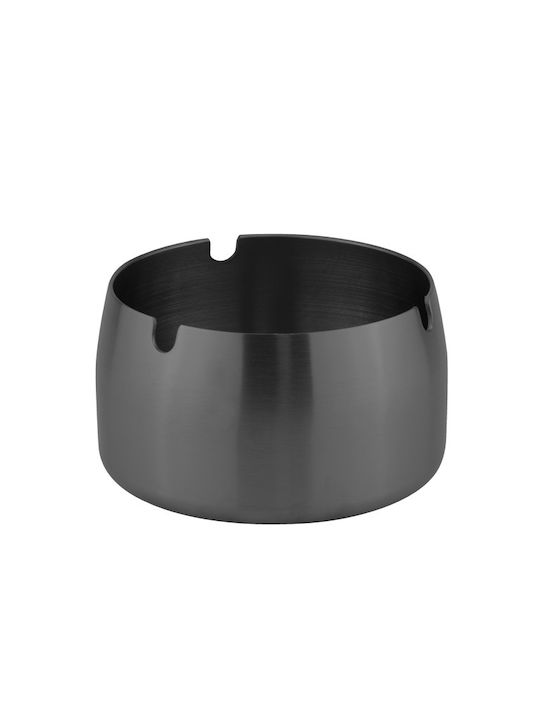 Raki Metal Ashtray 8.5xh5cm Black