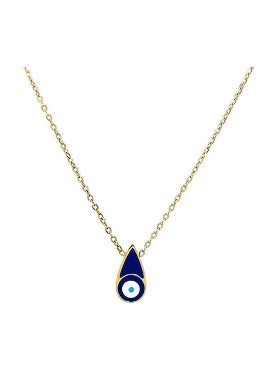 Awear Necklace Eye from Gold Plated Steel