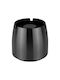 Windproof Ashtray 7.5 X H8.5 Cm Stainless Steel Black