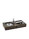 Raki Foldable Cigar Ashtray Set Cutter Puncher 12x12x7cm