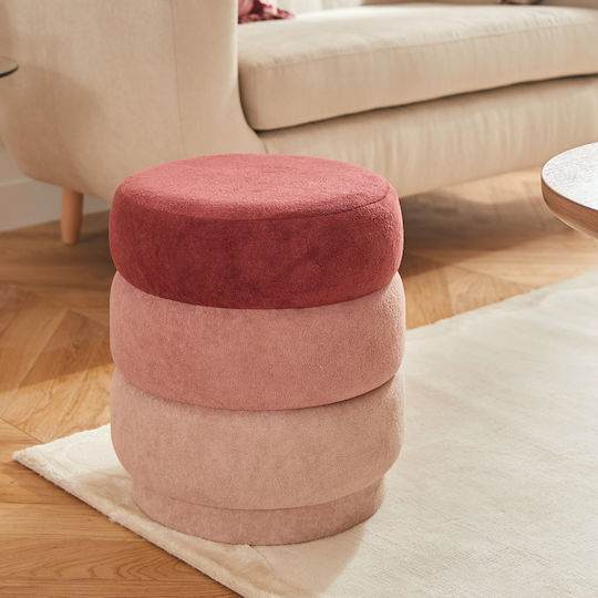 Scaune Camera de zi Tapițat cu Țesătură Pink/3 shades 37.5x37.5x40buc