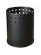 Raki Black 5l Office Bin
