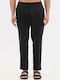 Herrenhose Entspannte Passform Schwarz