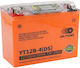 Outdo Closed Type Motorcycle Battery YT12B-4 185A with Capacity 10Ah