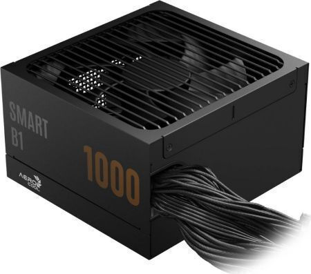 Aerocool Smart B1 1000W Black Computer Power Supply Full Wired 80 Plus Bronze