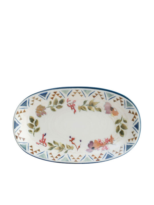 Bonna Spring Farfurie joasă Oval din Porțelan 19x11cm