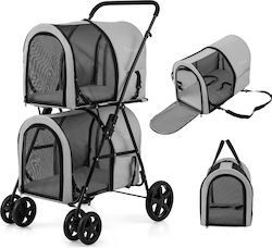Costway Wasserdichte Hundetragetasche Bis 16kg Graue