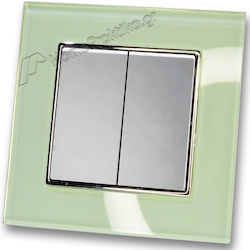 Lineme Two-Way Wall Switch With Silver Frame
