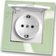 Lineme Single Walled Power Socket with White Lid