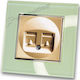 Lineme Complete Telephone Socket Gold 50-00120-9-50-00121-24