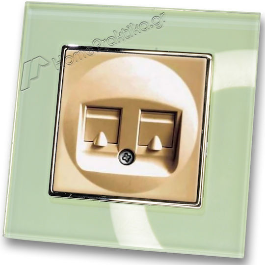 Lineme Complete Telephone Socket Gold 50-00120-9-50-00121-24