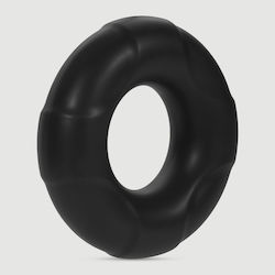 Forto Black Silicone Cock Ring