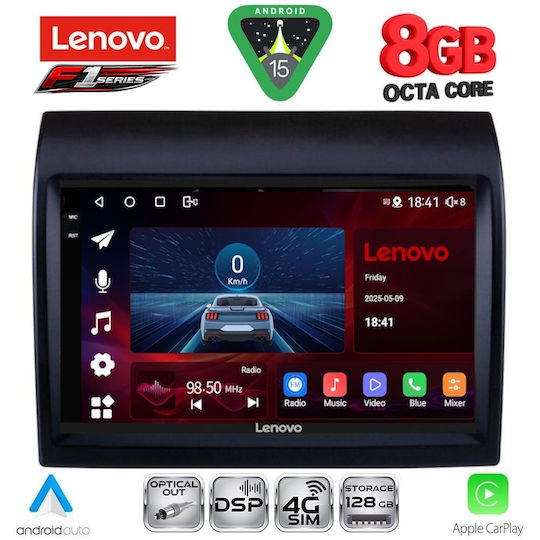 Lenovo Car Audio System for Peugeot Boxer Fiat Ducato Citroen Jumper 2011-2021 (Bluetooth/USB/WiFi/GPS/Apple-Carplay/Android-Auto) with Touch Screen 9"