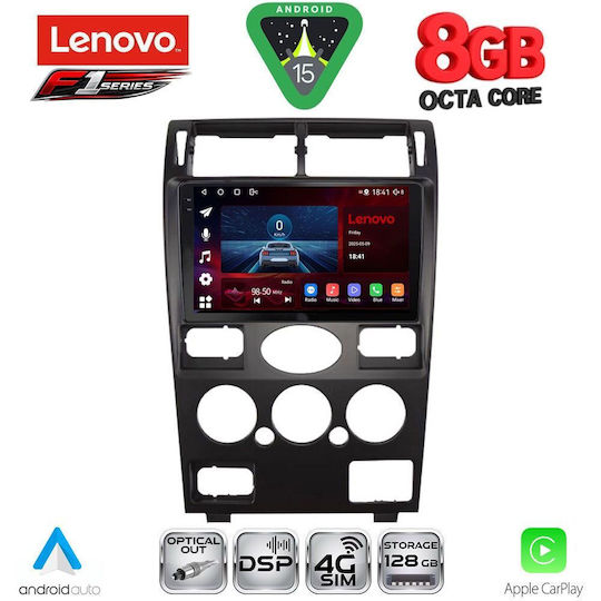 Lenovo Ηχοσύστημα Αυτοκινήτου για Ford Mondeo 2003-2006 (Bluetooth/USB/WiFi/GPS/Apple-Carplay/Android-Auto) με Οθόνη Αφής 9"