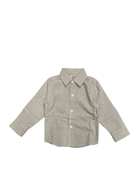 Joyce Kids Shirt Long Sleeve Beige