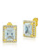 Bijou Box Earrings made of Steel Gold Plated with Stones