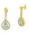 Bijou Box Earrings made of Steel Gold Plated with Stones