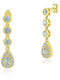 Bijou Box Earrings made of Steel Gold Plated with Stones