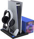 iPega Charger Cooling Station Βάση Φόρτισης PS5 Μαύρη