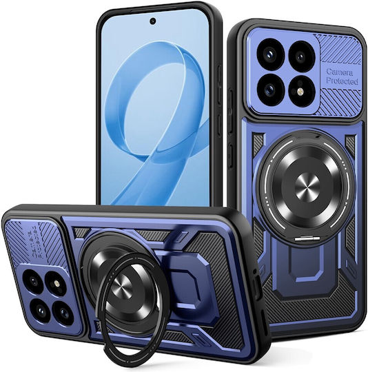 Techsuit Ruggedcam Umschlag Rückseite Silikon Blau (Poco F8 Pro)