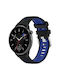 Watch Strap Two Colors Silicone Amazfit Bip 1s 20 Mm Black + Blue