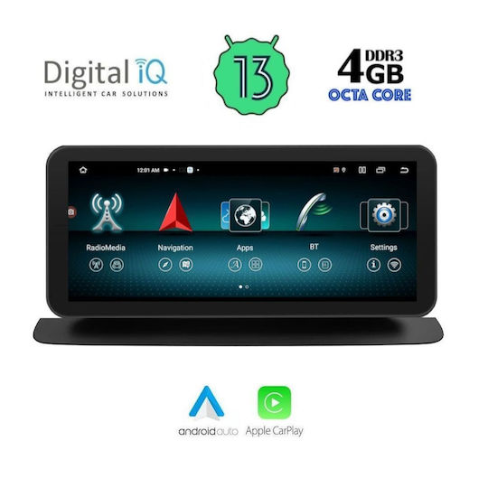 Digital IQ Ηχοσύστημα Αυτοκινήτου για Mercedes-Benz ML 2011-2019 (Bluetooth/USB/AUX/WiFi/GPS/Apple-Carplay/Android-Auto) με Οθόνη Αφής 10.25"