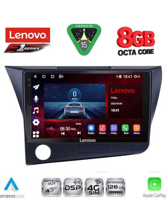 Lenovo Car Audio System for Honda CR-Z 2010-2016 (Bluetooth/USB/WiFi/GPS/Apple-Carplay/Android-Auto) with Touch Screen 9"