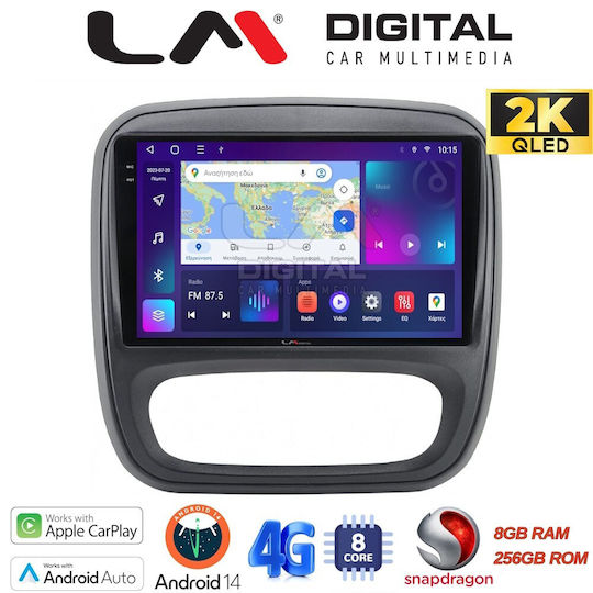 LM Digital Car Audio System for Opel Vivaro Fiat Talento Nissan NV300 (Bluetooth/USB/WiFi/GPS/Apple-Carplay/Android-Auto)