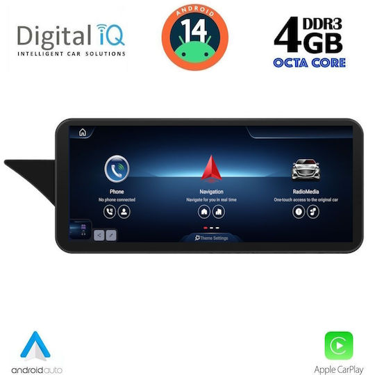 Digital IQ Ηχοσύστημα Αυτοκινήτου για Mercedes-Benz GLK 2013-2016 (Bluetooth/USB/AUX/WiFi/GPS/Apple-Carplay/Android-Auto) με Οθόνη Αφής 10.25"