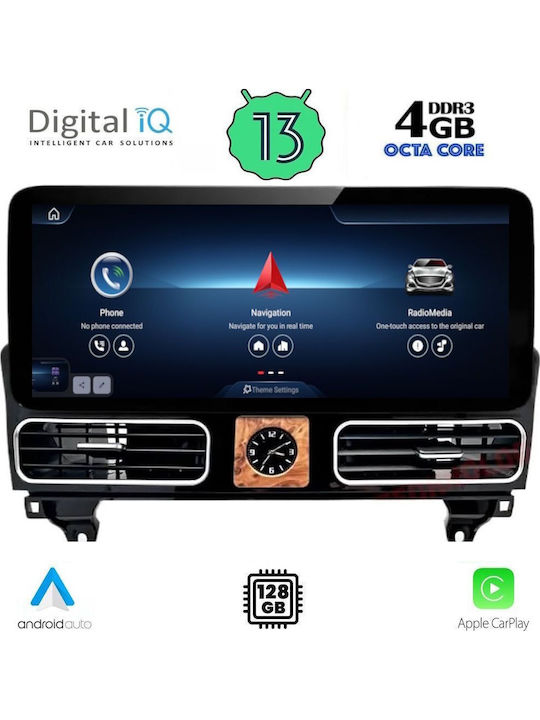 Digital IQ Auto-Audiosystem für Mercedes-Benz Maschinelles Lernen 2011-2019 (Bluetooth/USB/AUX/WiFi/GPS/Apple-Carplay/Android-Auto) mit Touchscreen 12.3"