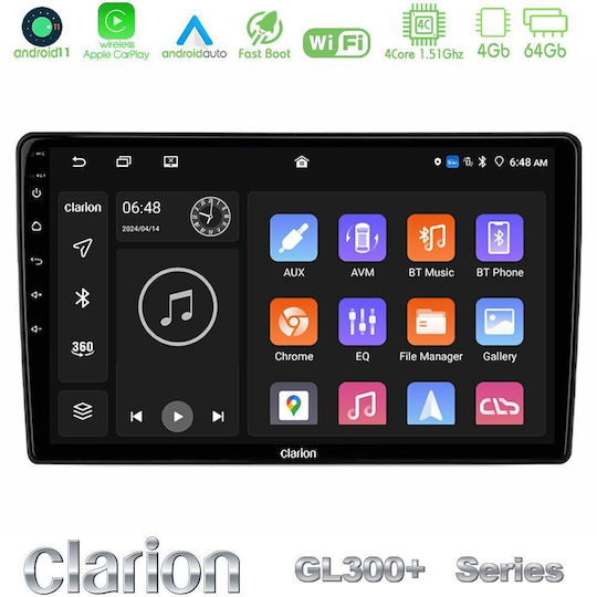 Clarion Car Audio System for Toyota Celica / GT86 / Sequoia 2006-2011 (Bluetooth/USB/AUX/WiFi/GPS/Apple CarPlay/Android Auto) with 9" Touch Screen